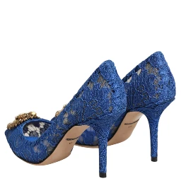Blue Taormina Lace DEVOTION Pumps Shoes \