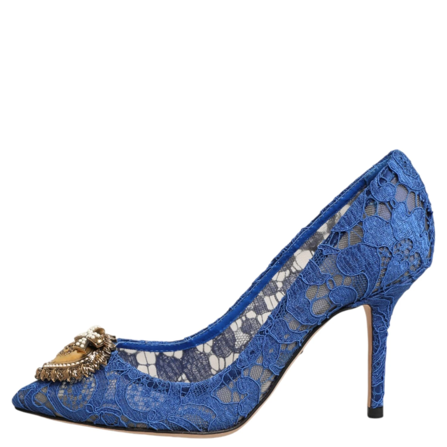 Blue Taormina Lace DEVOTION Pumps Shoes \