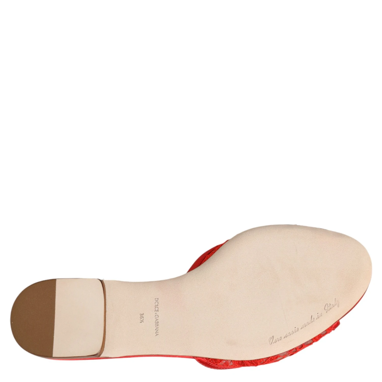 Red Devotion Lace Flats Slip On Sandals Shoes