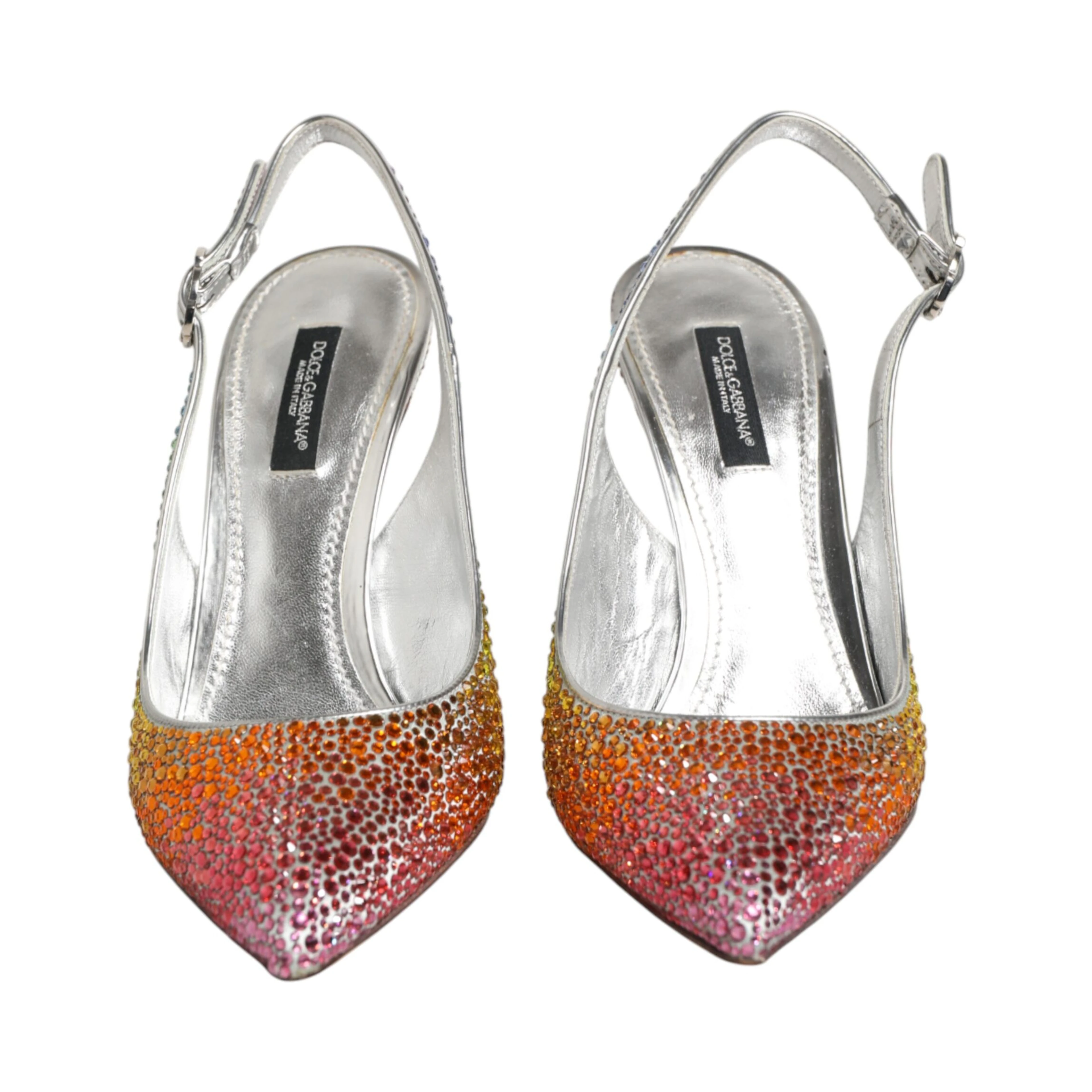 Multicolor Sequin Slingback Pumps Shoes