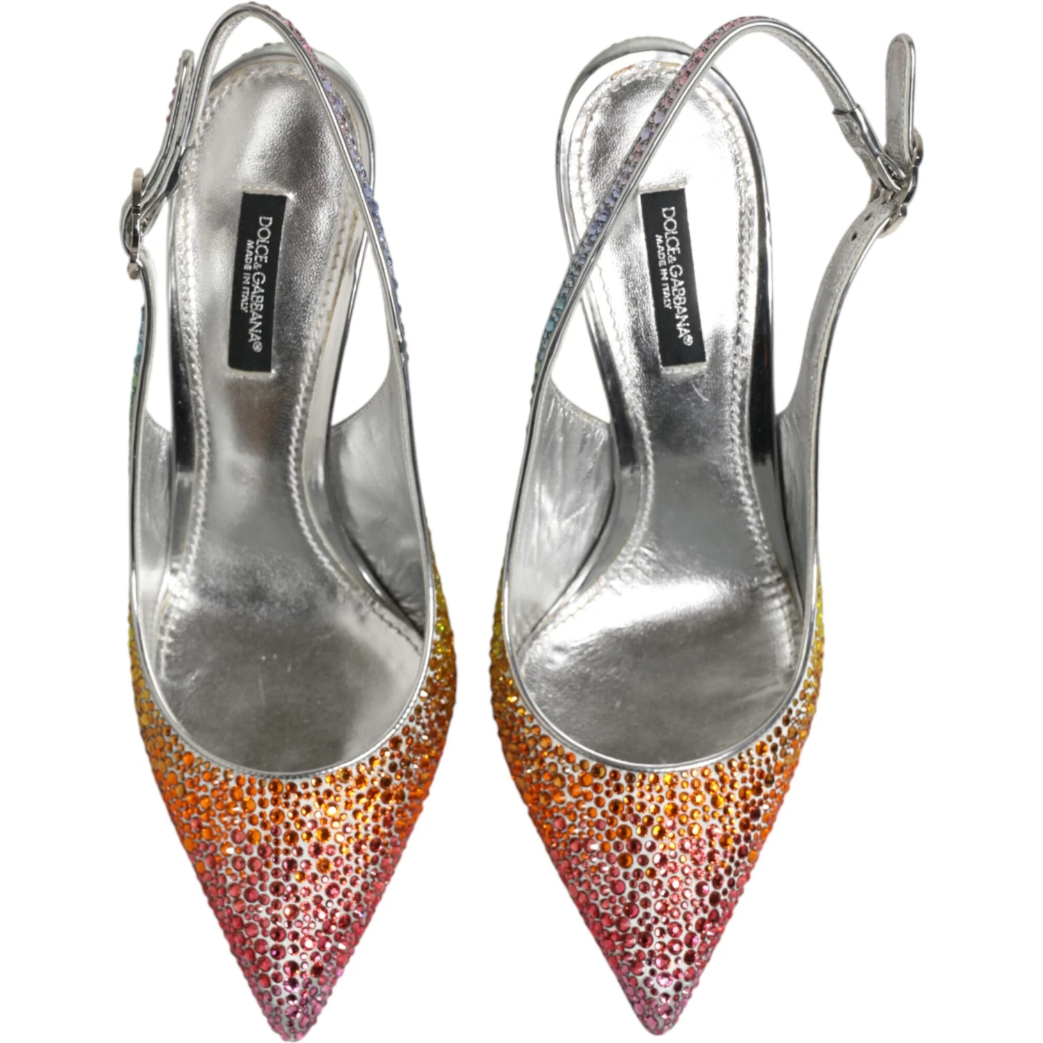 Multicolor Sequin Slingback Pumps Shoes