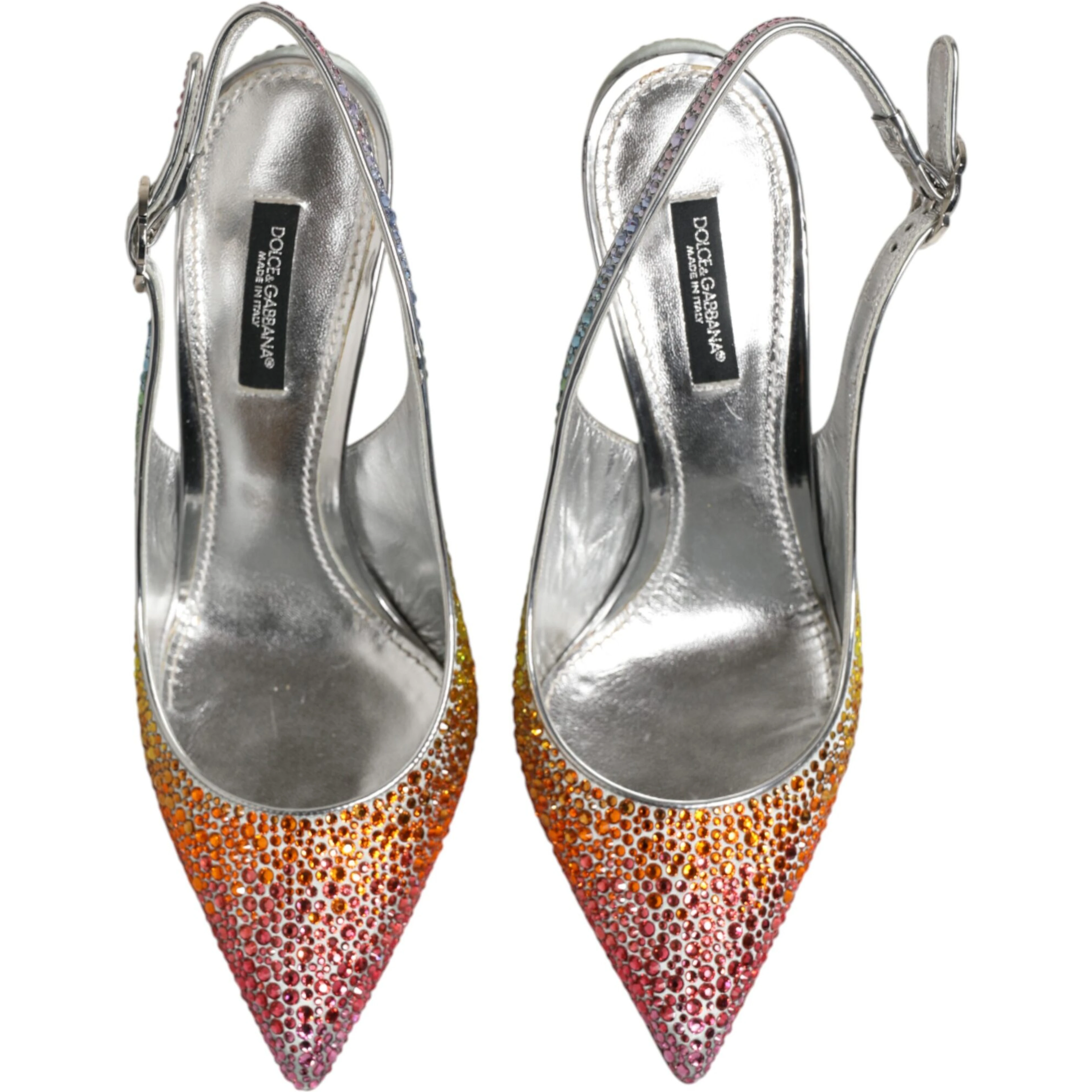 Multicolor Sequin Slingback Pumps Shoes