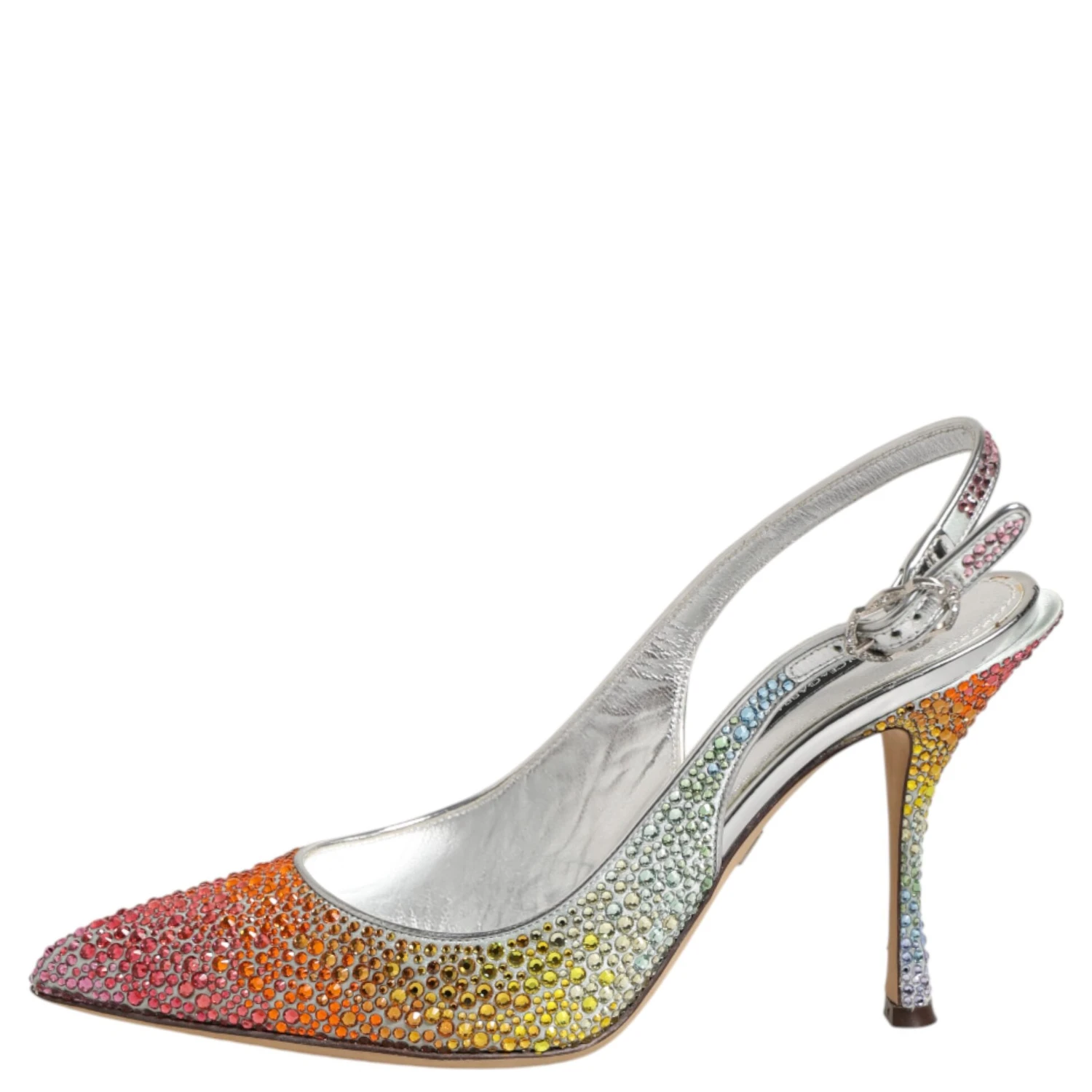 Multicolor Sequin Slingback Pumps Shoes