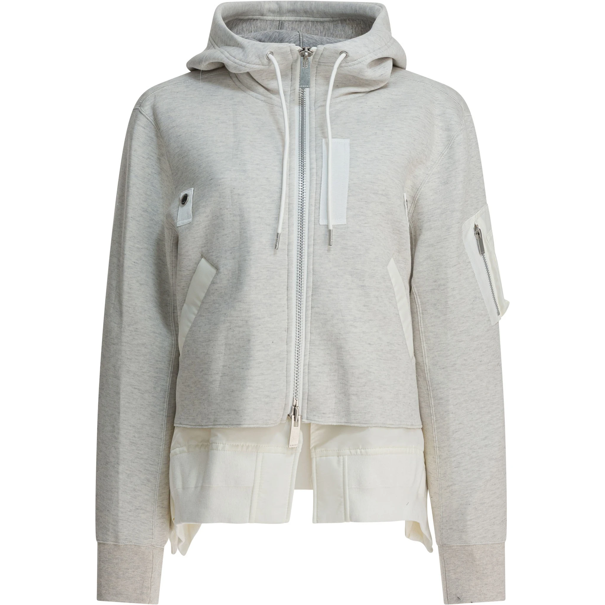 Cotton zippered sweatshirt