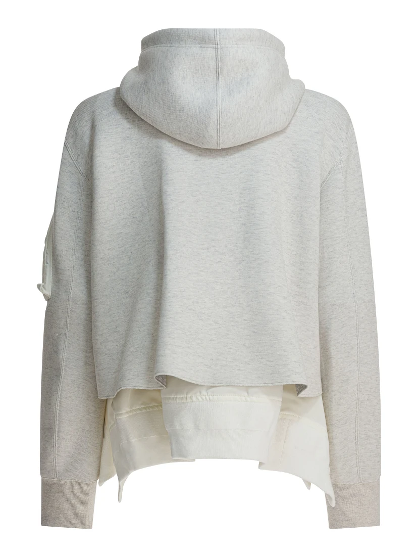 Cotton zippered sweatshirt