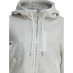 Cotton zippered sweatshirt