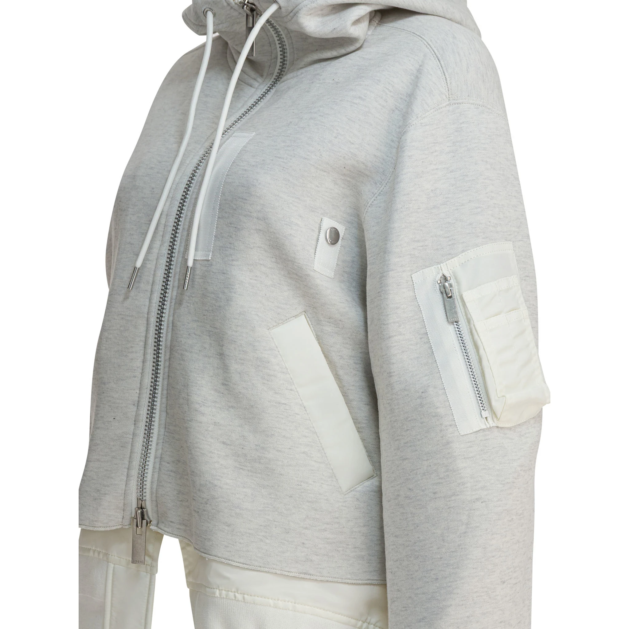 Cotton zippered sweatshirt
