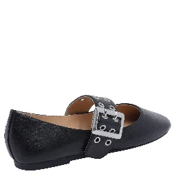 حذاء ستيف مادن مسطح أسود