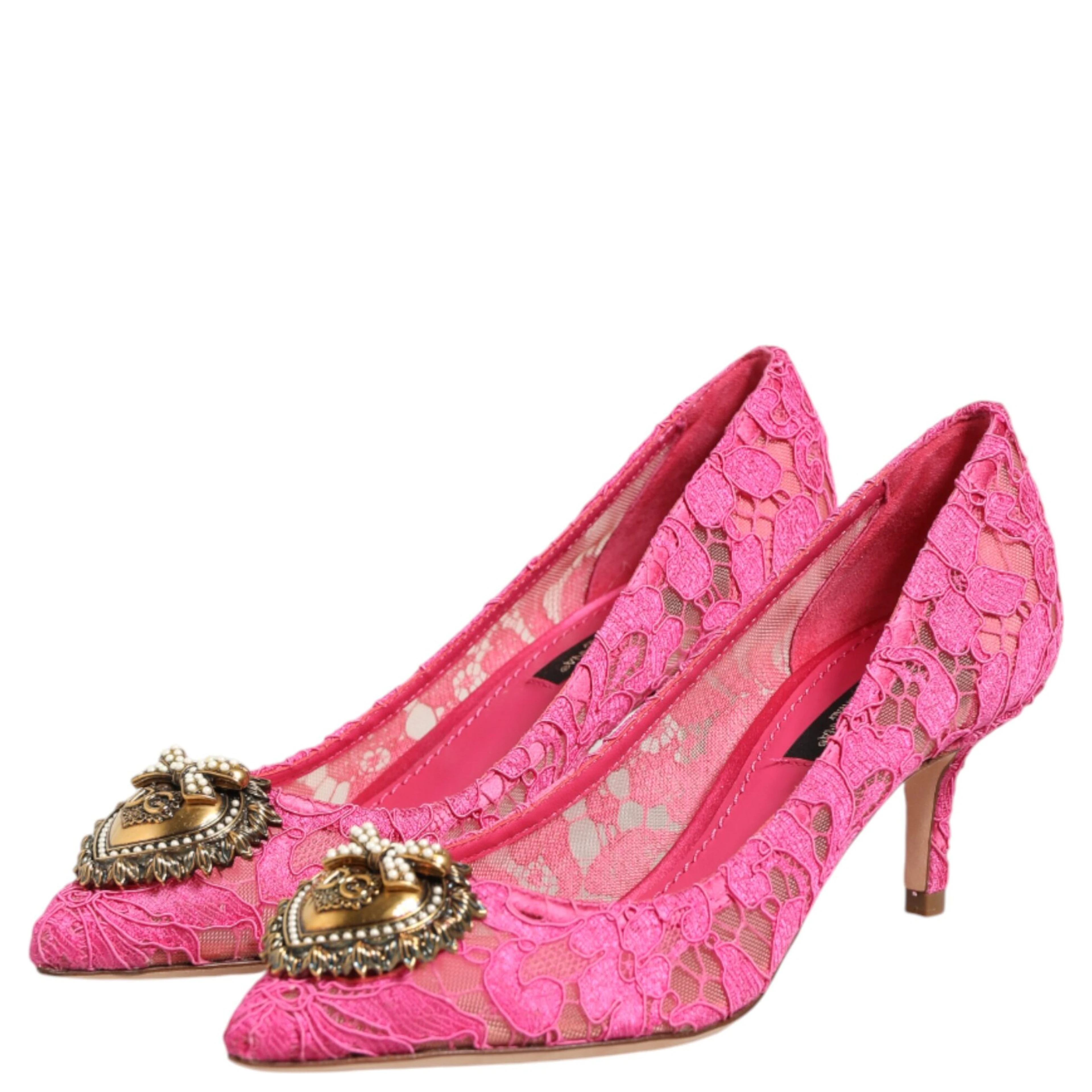 Pink Taormina Lace DEVOTION Pumps Shoes