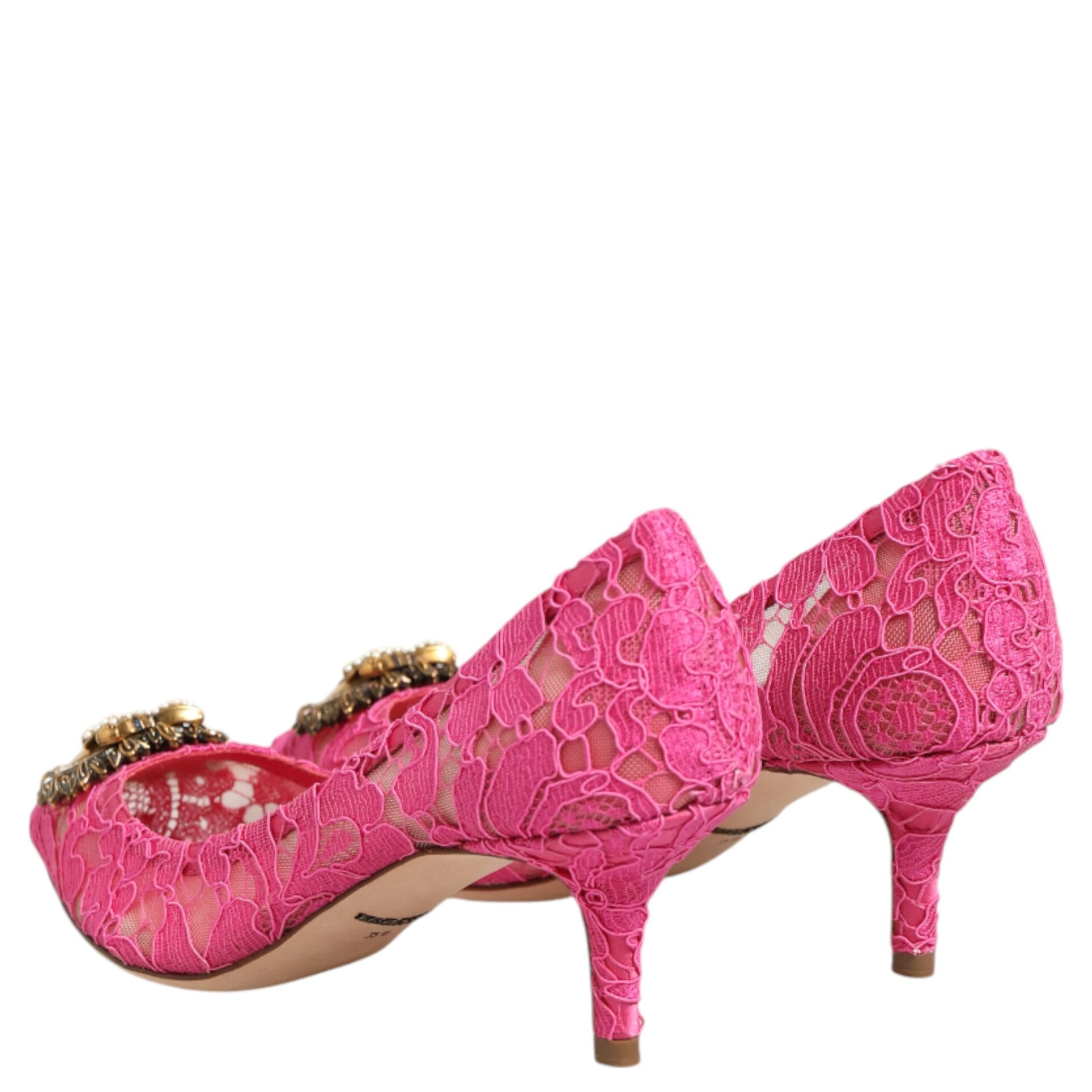 Pink Taormina Lace DEVOTION Pumps Shoes