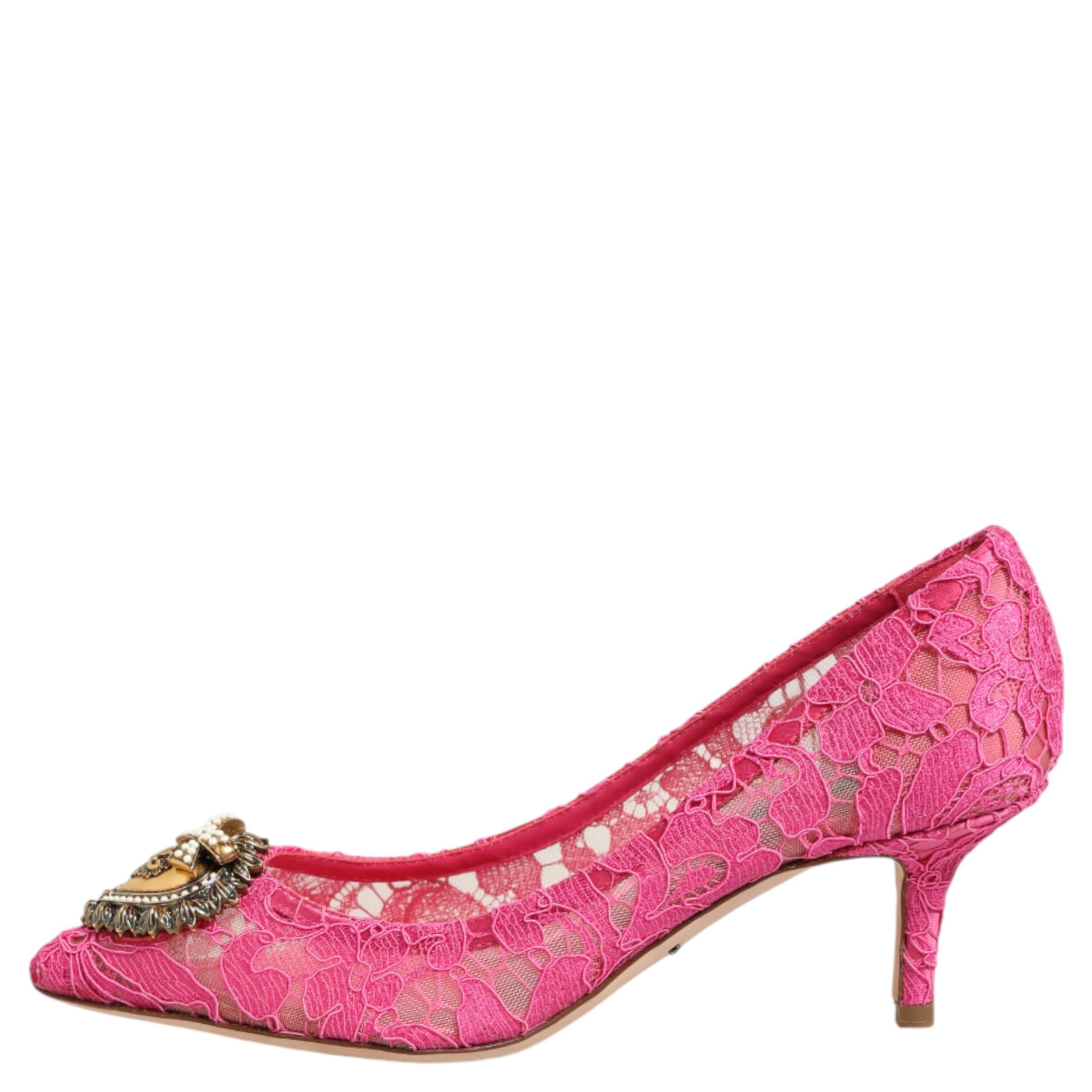 Pink Taormina Lace DEVOTION Pumps Shoes