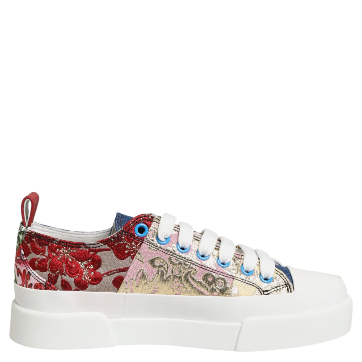 Multicolor Patchwork Low Top Sneakers Shoes