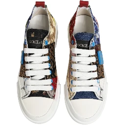 Multicolor Patchwork Low Top Sneakers Shoes