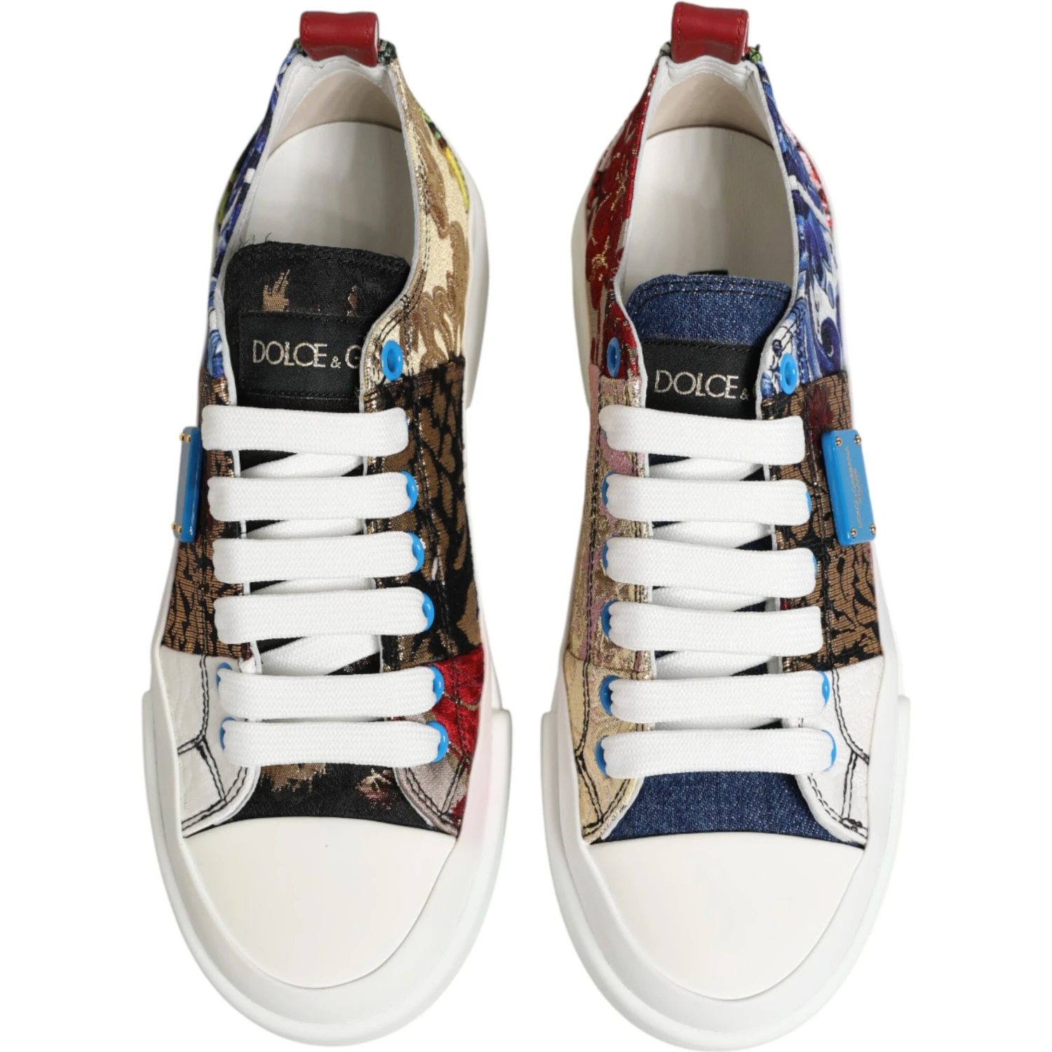 Multicolor Patchwork Low Top Sneakers Shoes