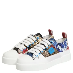 Multicolor Patchwork Low Top Sneakers Shoes