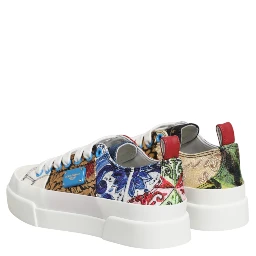 Multicolor Patchwork Low Top Sneakers Shoes