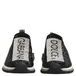 Black Silver Slip On Sorrento Sneakers Shoes