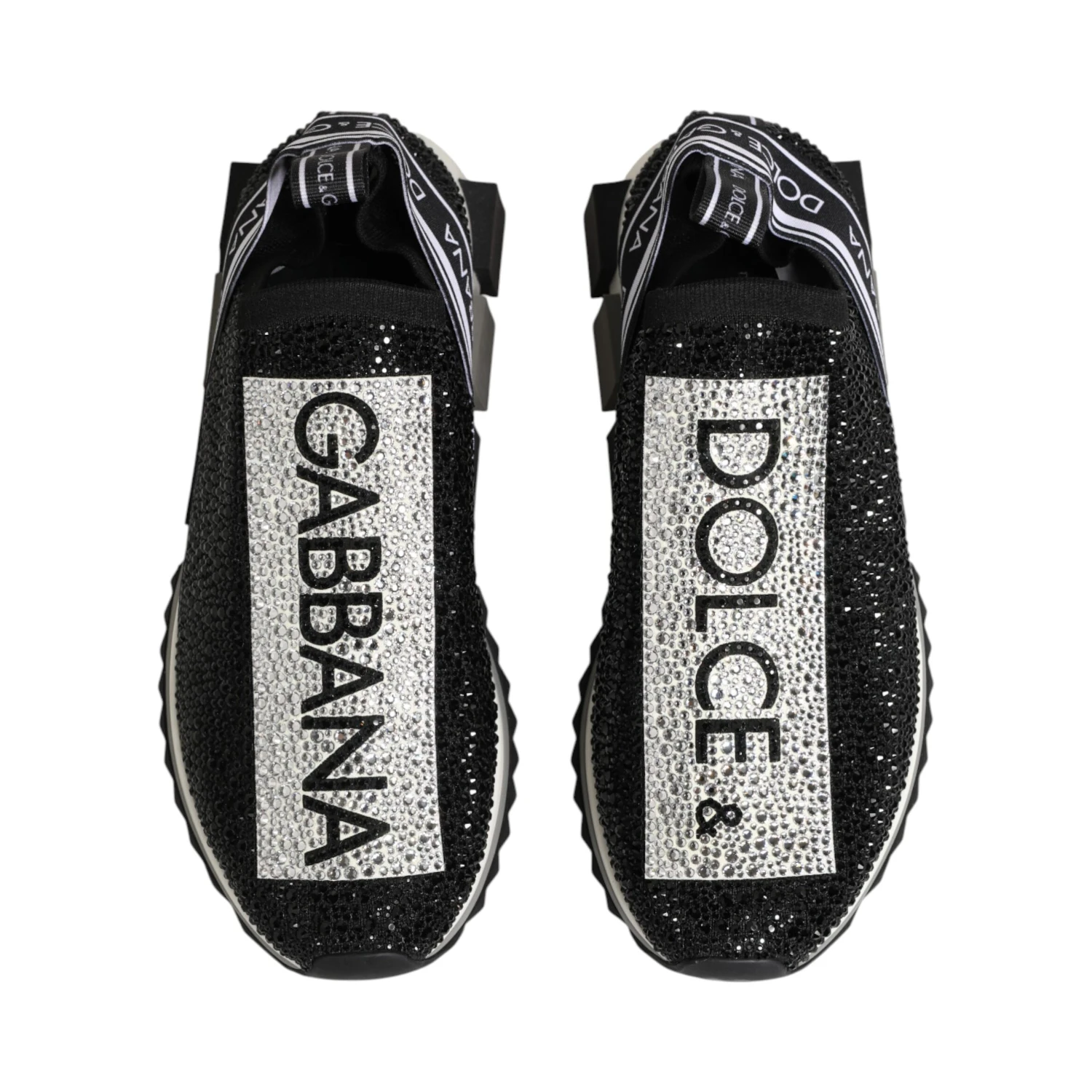 Black Silver Slip On Sorrento Sneakers Shoes