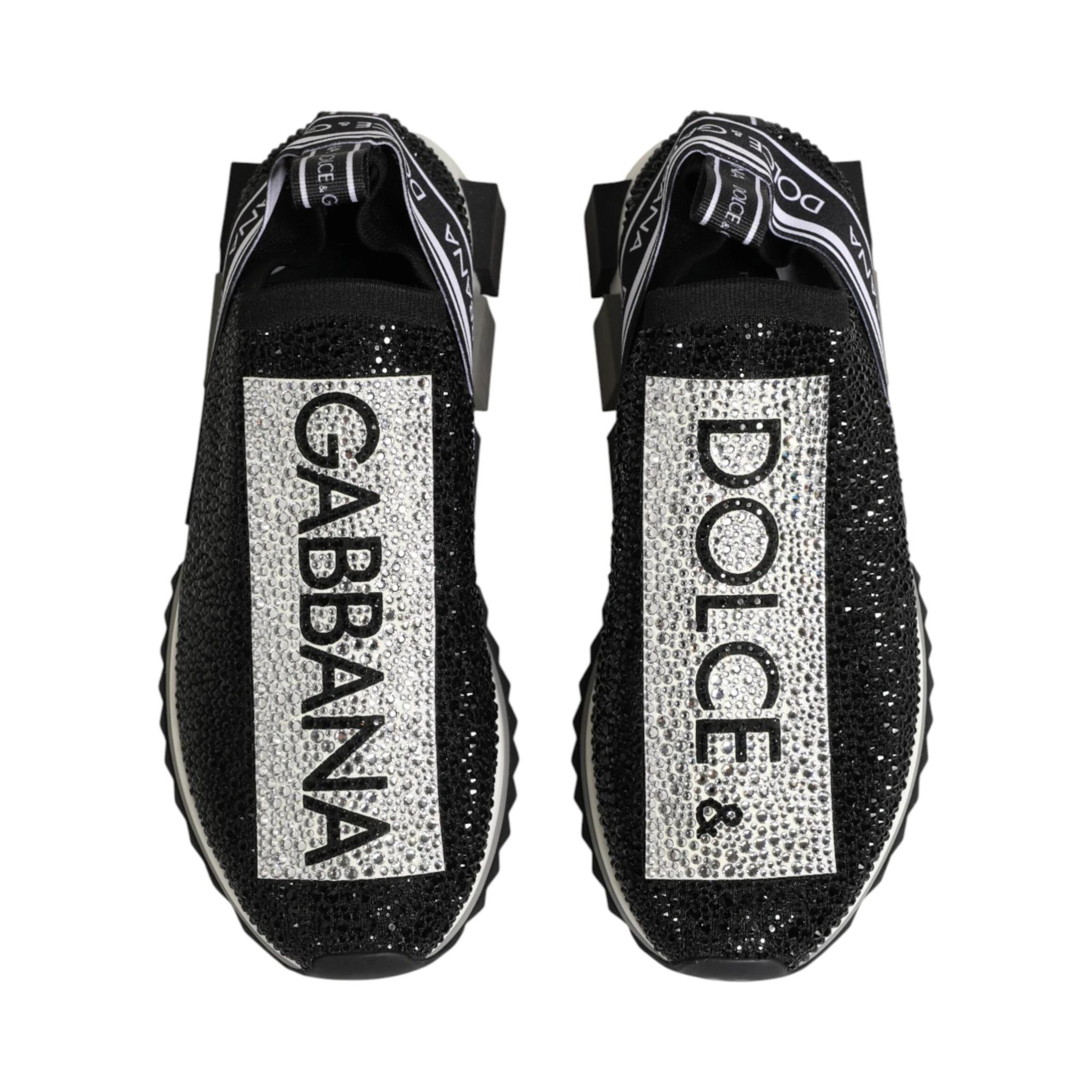 Black Silver Slip On Sorrento Sneakers Shoes