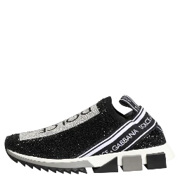 Black Silver Slip On Sorrento Sneakers Shoes