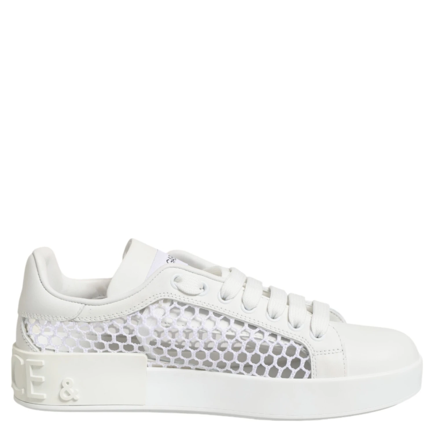 White Mesh Inserts Low Top Sneakers Shoes