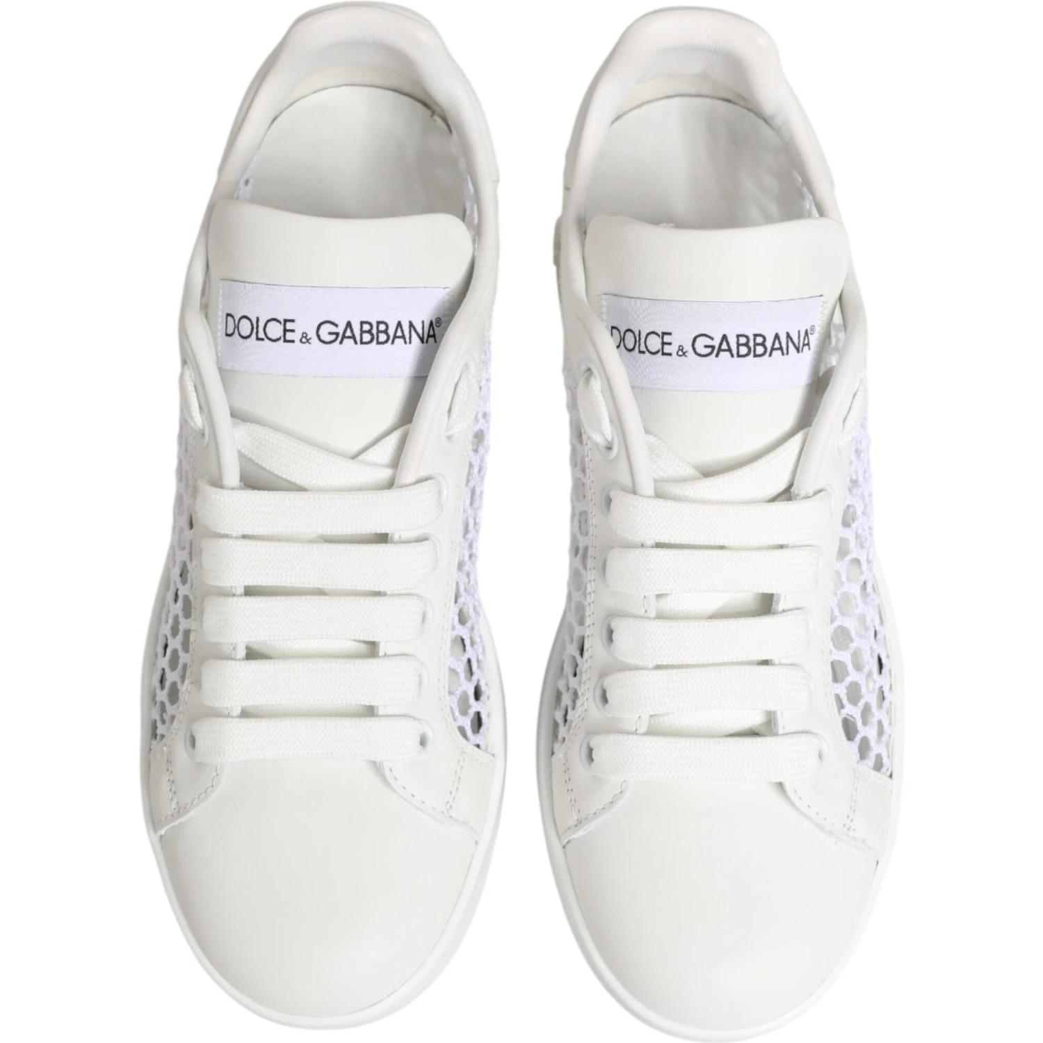 White Mesh Inserts Low Top Sneakers Shoes