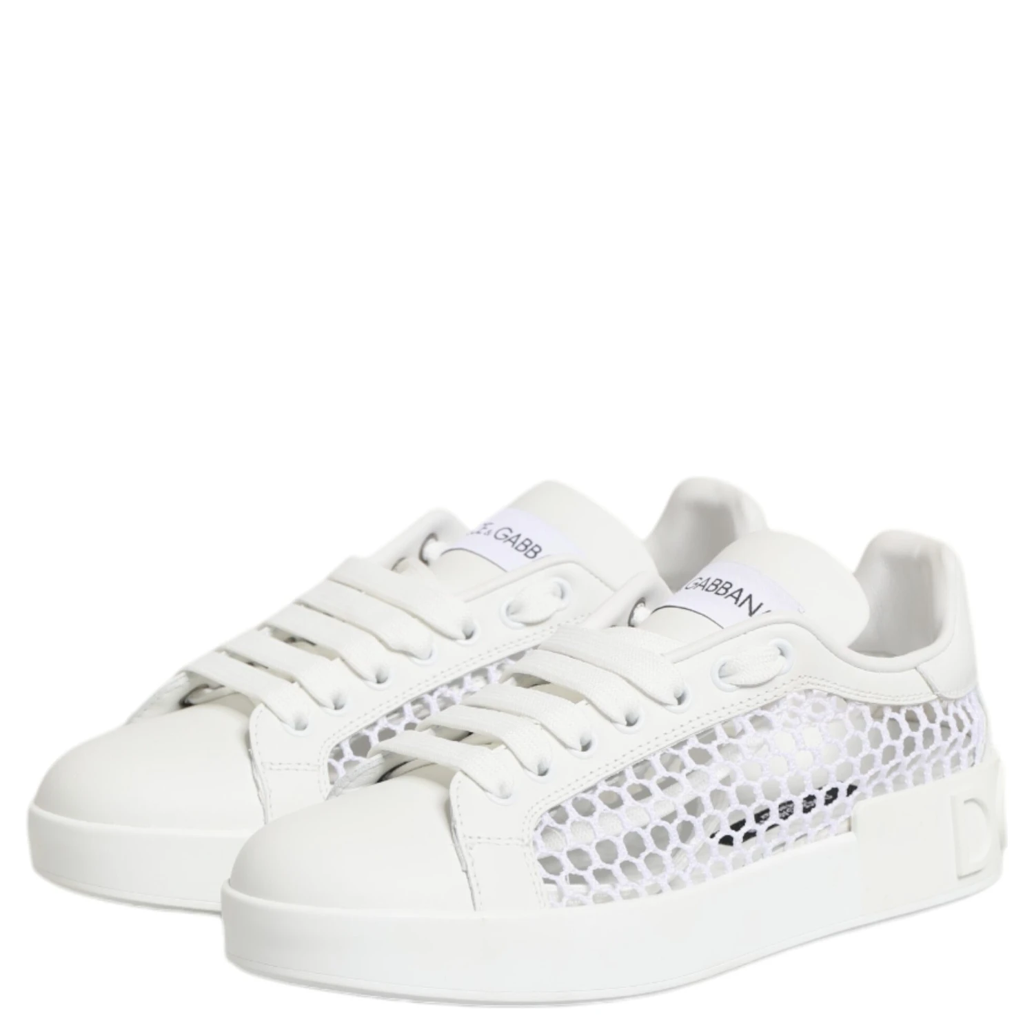 White Mesh Inserts Low Top Sneakers Shoes