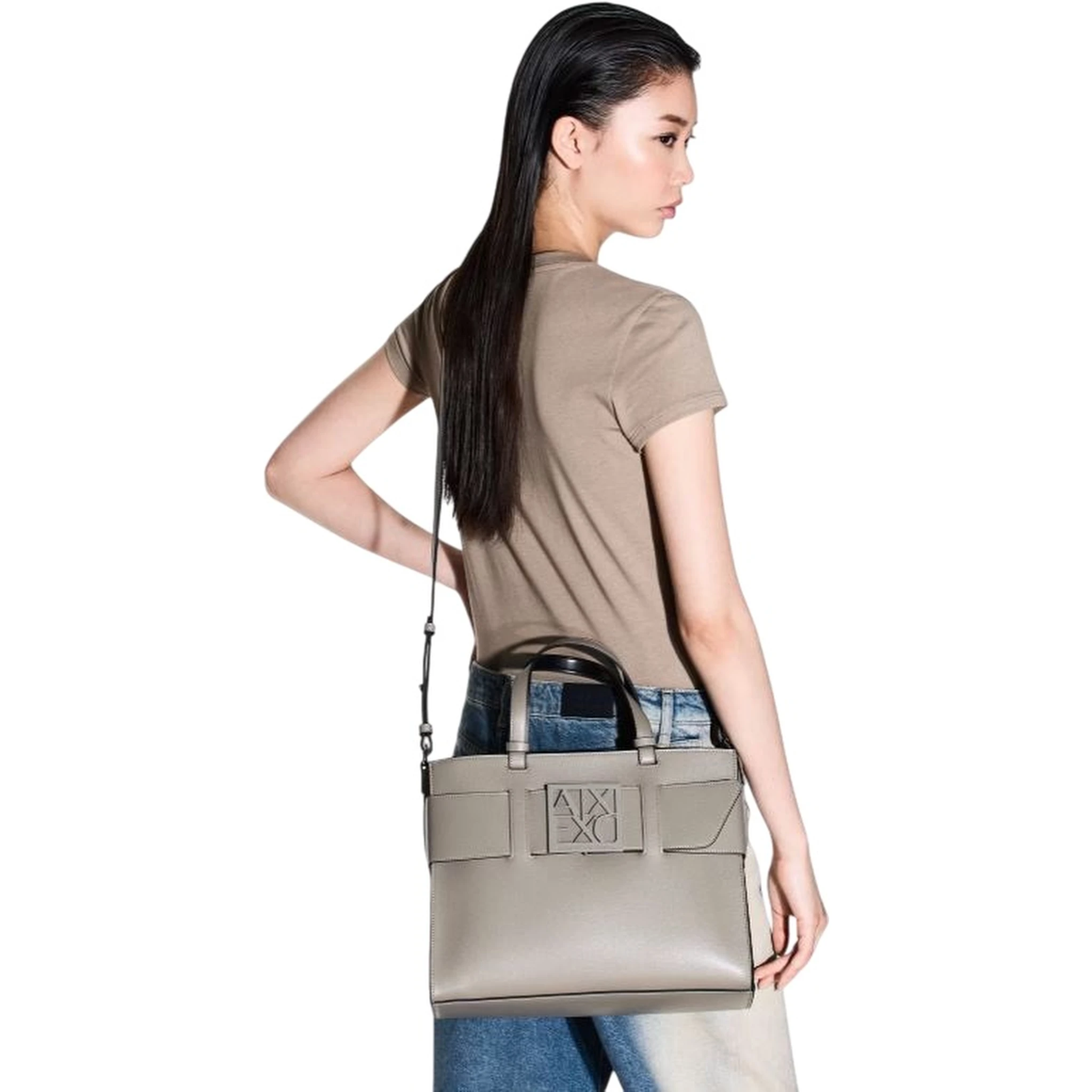 medium logo-plaque tote bag