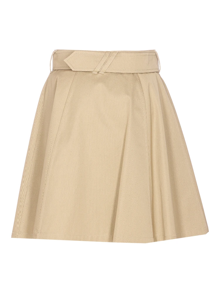Gabardine Trench Mini Skirt alternative