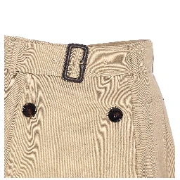 Gabardine Trench Mini Skirt