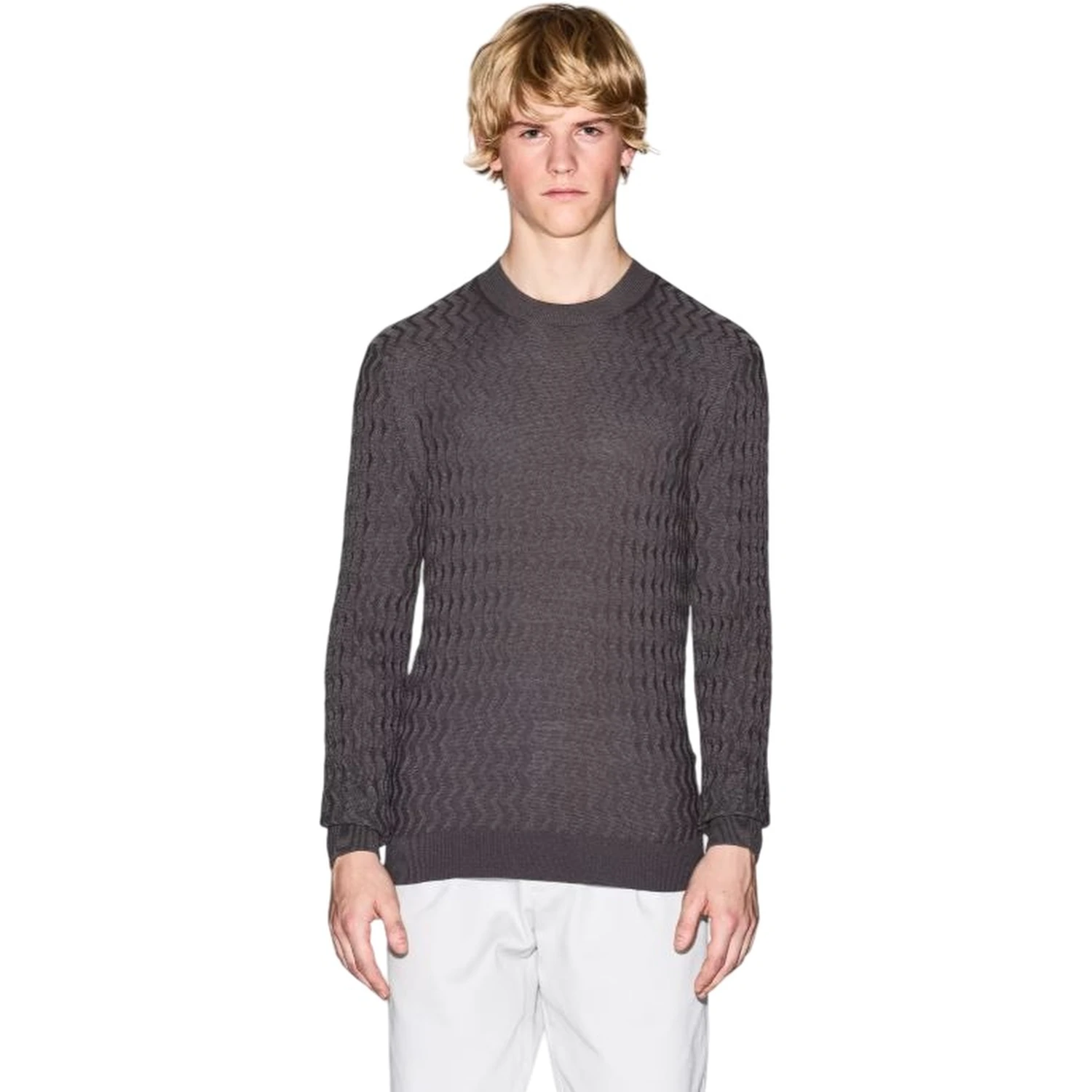Wavy Ribbed Sweater