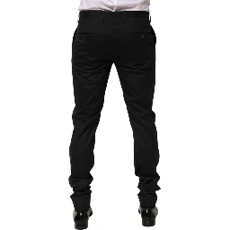 Black Cotton Formal Dress Men Trouser Pants