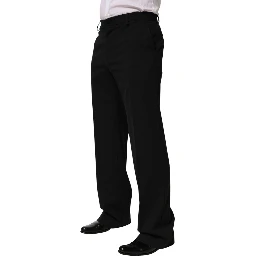 Black Wool Formal Dress Men Trouser Pants