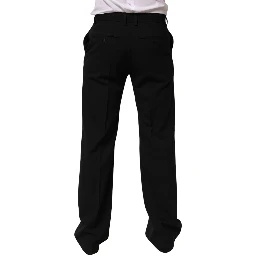 Black Wool Formal Dress Men Trouser Pants