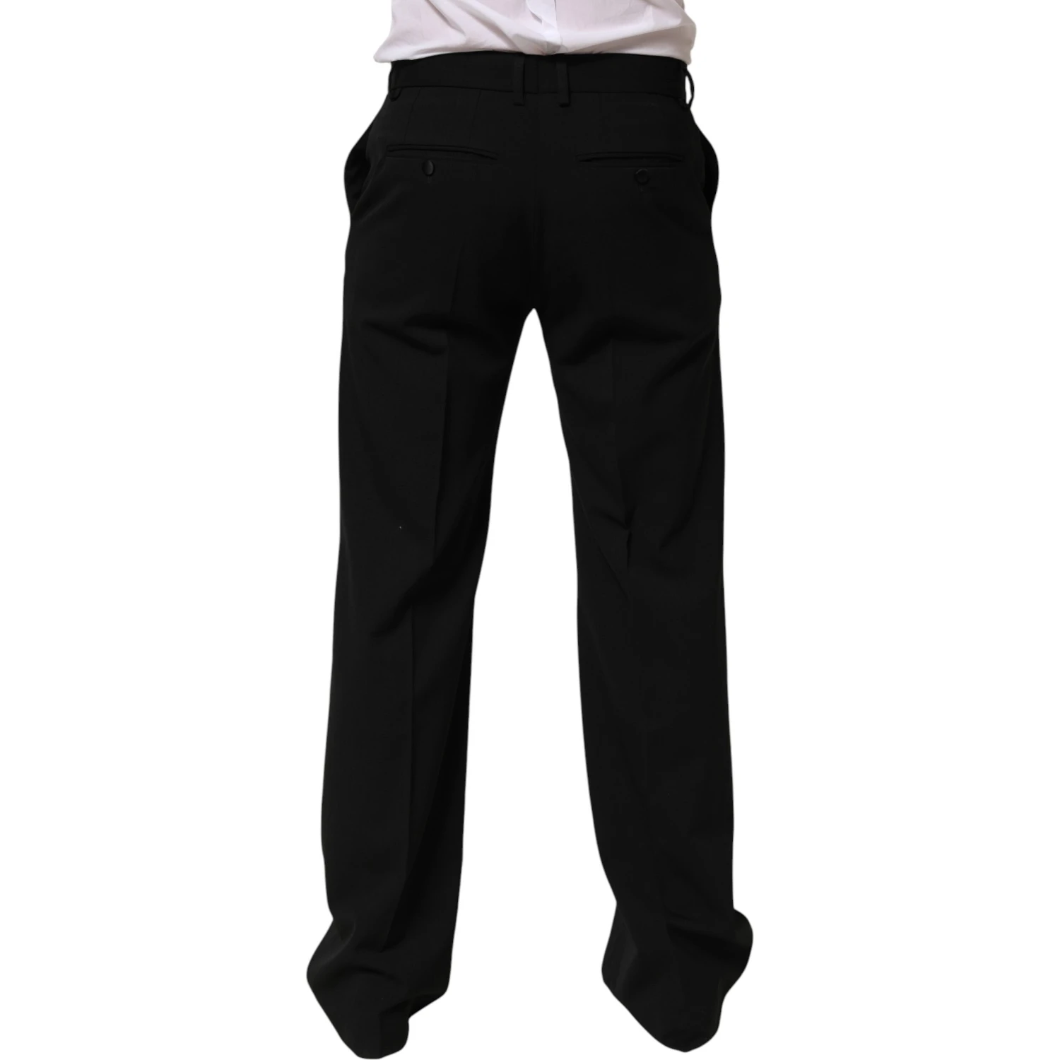 Black Wool Formal Dress Men Trouser Pants