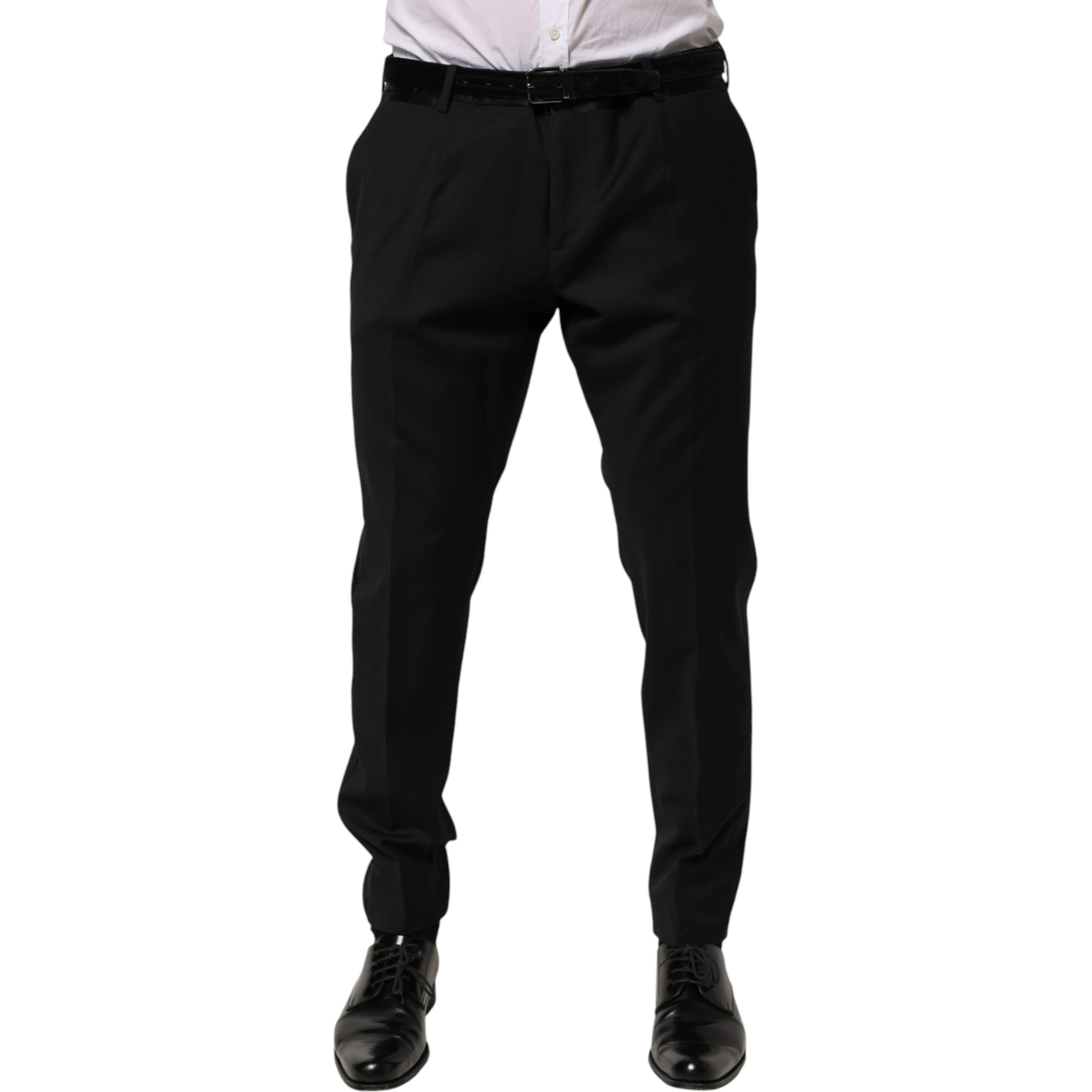 Black Wool Formal Dress Men Trouser Pants