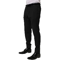 Black Wool Formal Dress Men Trouser Pants