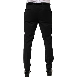 Black Wool Formal Dress Men Trouser Pants