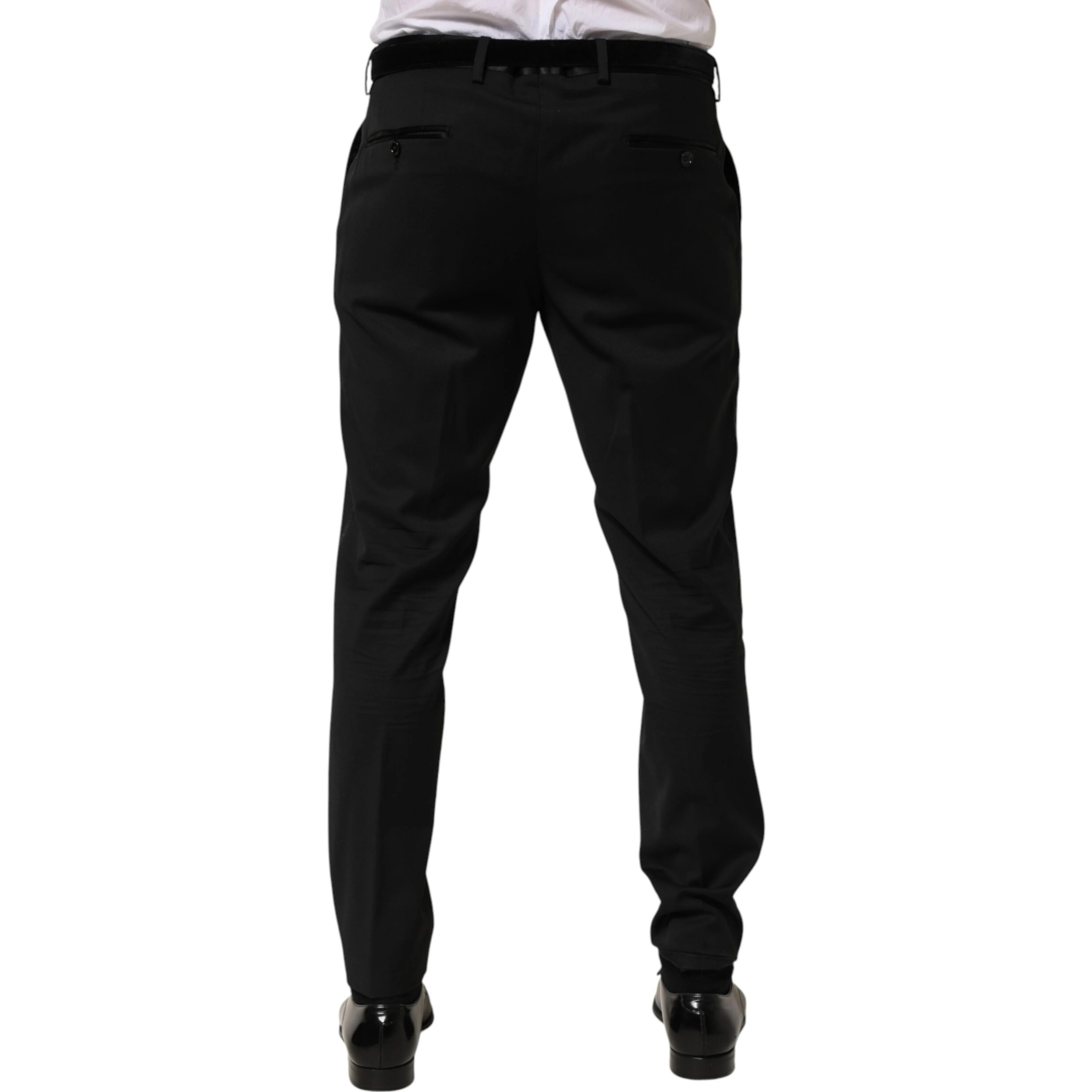 Black Wool Formal Dress Men Trouser Pants