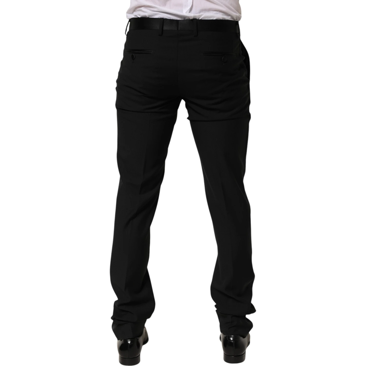 Black Wool Formal Dress Men Trouser Pants