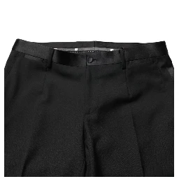 Black Wool Formal Dress Men Trouser Pants