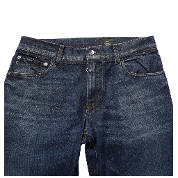 Blue Cotton Stretch Skinny Men Denim Jeans