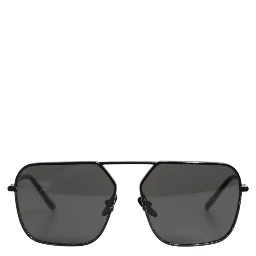 Black Metal Frame Square Lenses Shades Eyewear Sunglasses