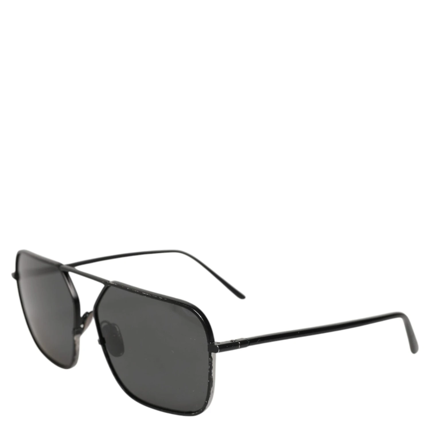 Black Metal Frame Square Lenses Shades Eyewear Sunglasses