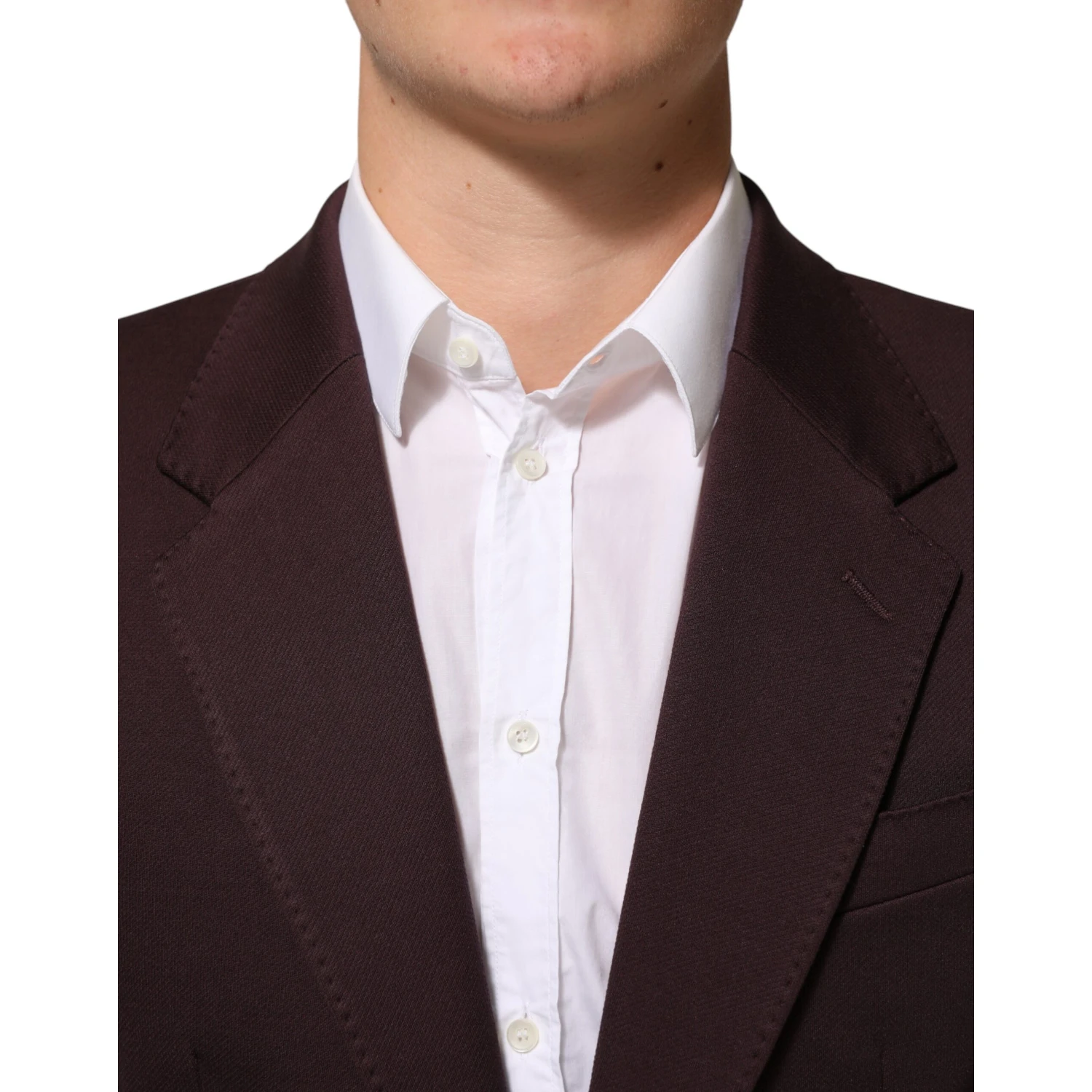 Maroon Cotton 2 Buttons Suit Jacket Blazer