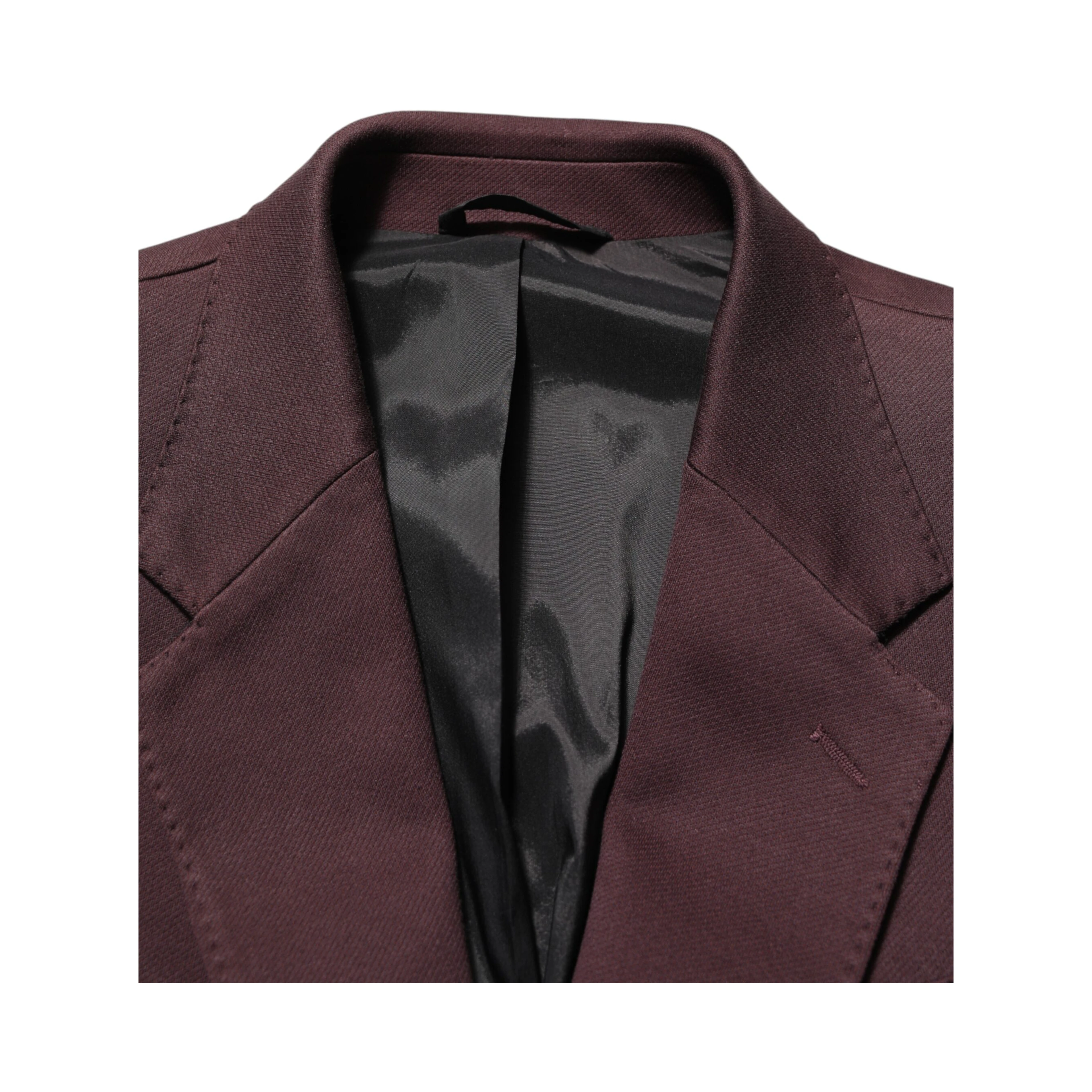 Maroon Cotton 2 Buttons Suit Jacket Blazer