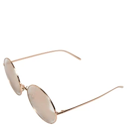 Rose Gold Plated Round Lenses Shades Eyewear Sunglasses