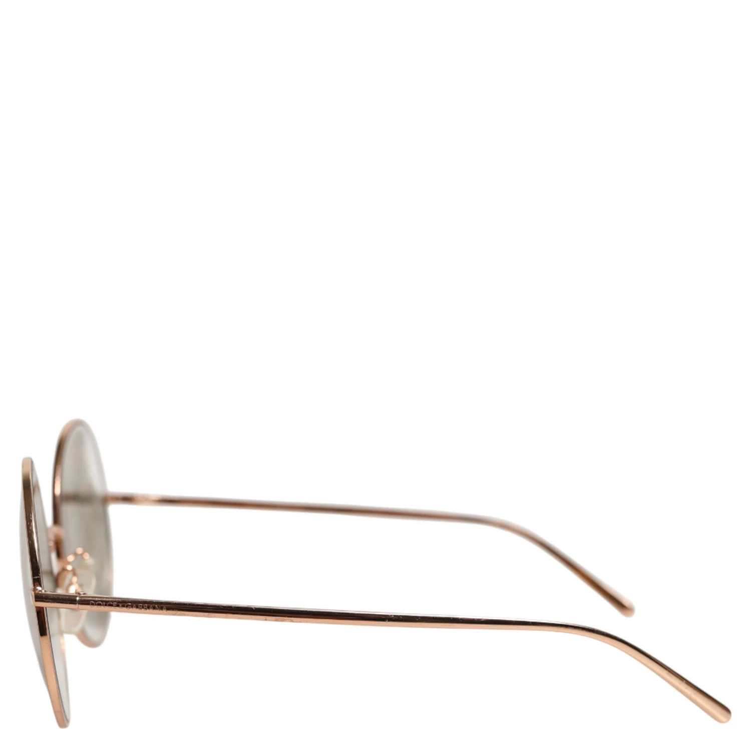 Rose Gold Plated Round Lenses Shades Eyewear Sunglasses