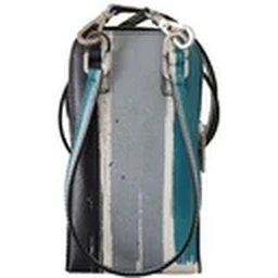 Blue Leather Cross Body Neck Strap Card Slot Phone Pocket