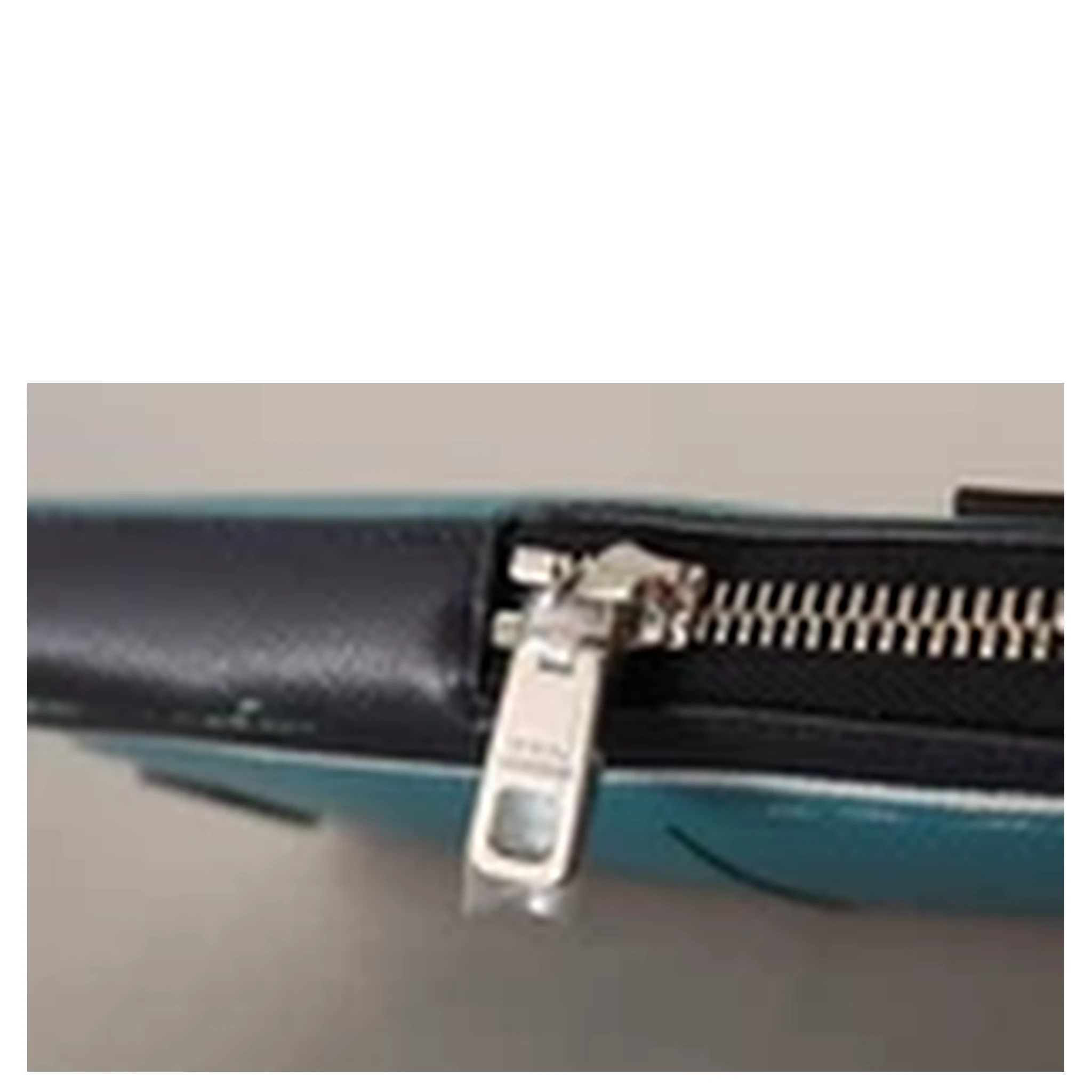 Blue Leather Cross Body Neck Strap Card Slot Phone Pocket